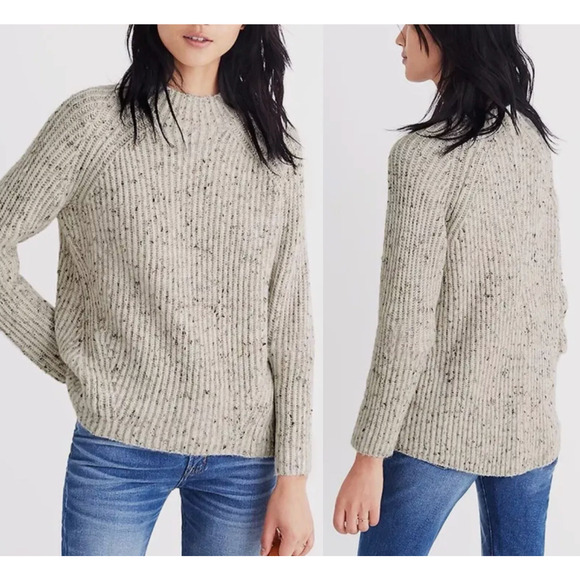 Madewell Sweaters - Madewell Elsmere Crewneck Knit Pullover Sweater XXS Wool Blend Donegal Womens